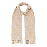 Burberry Reversible Check And Monogram Cashmere Scarf