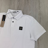 Stone Island Men’s White Short-sleeve Polo - Large - Morely TrendsStone Island Type here:)