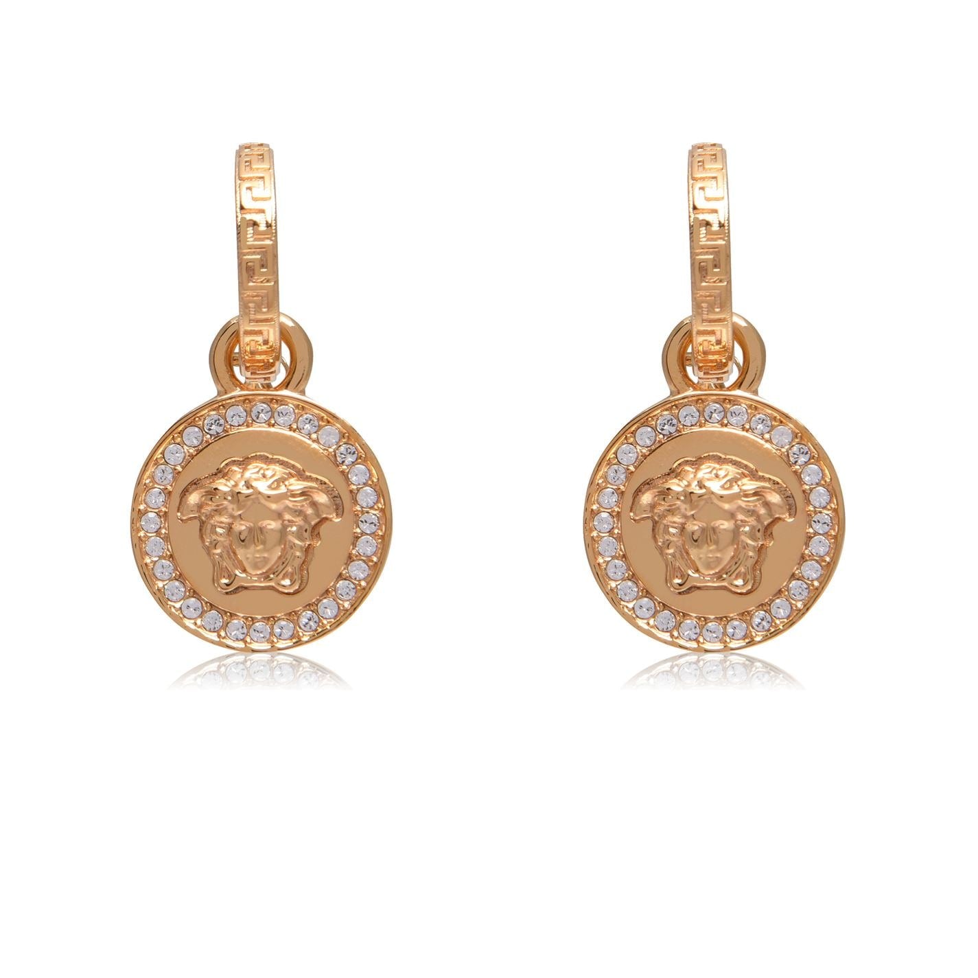 Versace Greca And Medusa Drop Earings - Morely TrendsVersace Type here:)