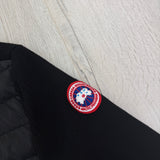 Canada Goose Men’s Black Zip-up Hybridge Knit Jacket