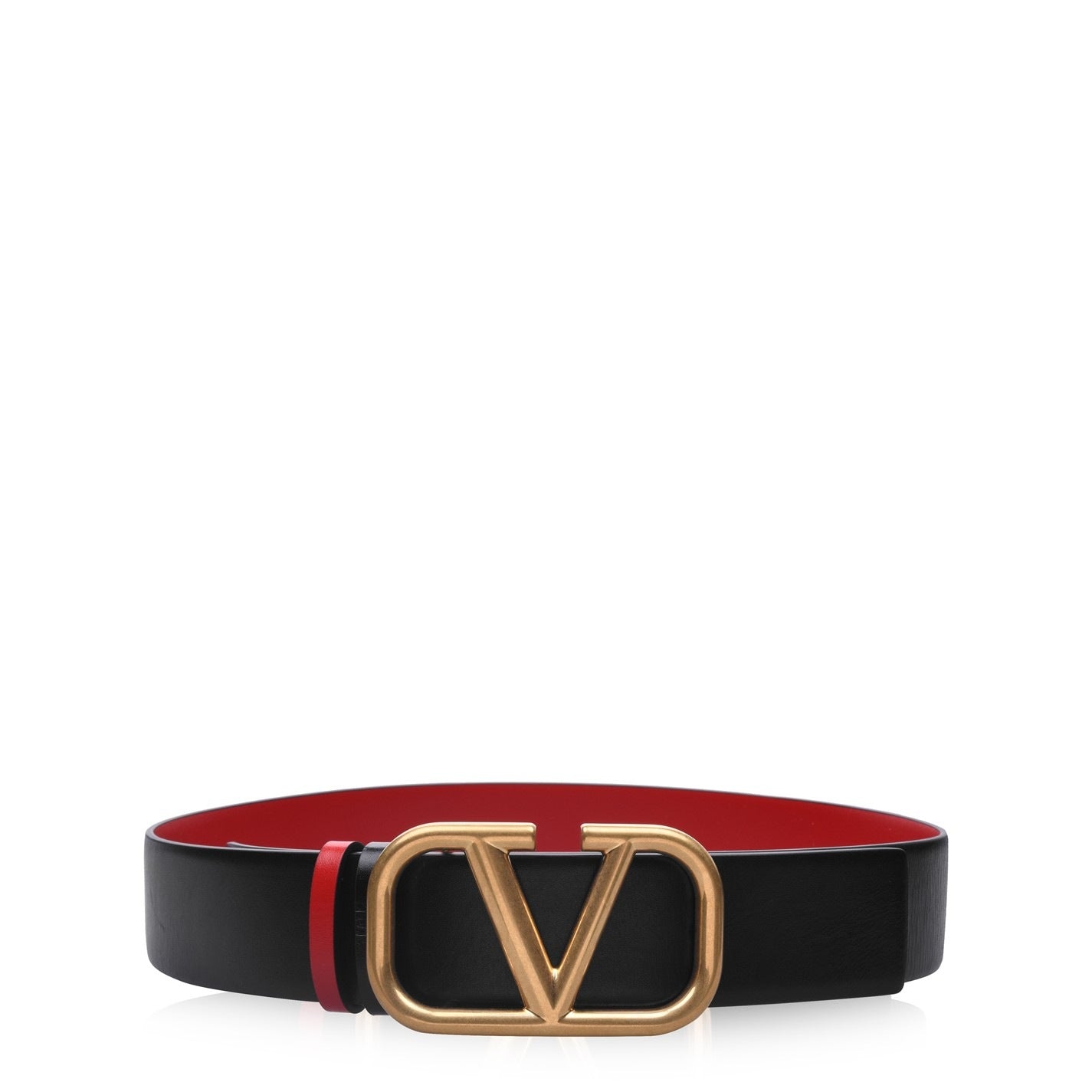 Valentino V Logo 4cm Reversible Belt