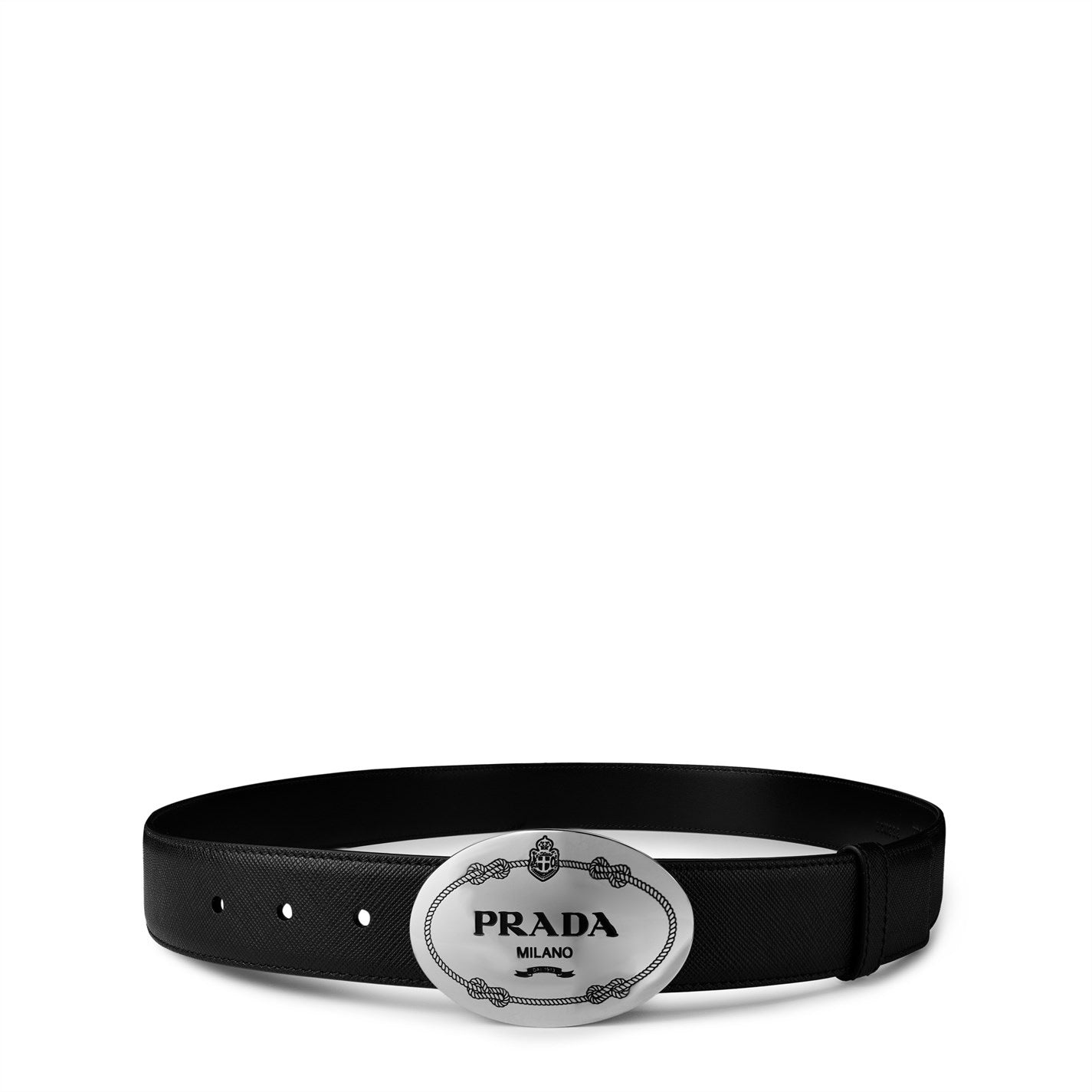 Prada Oval Buck Belt