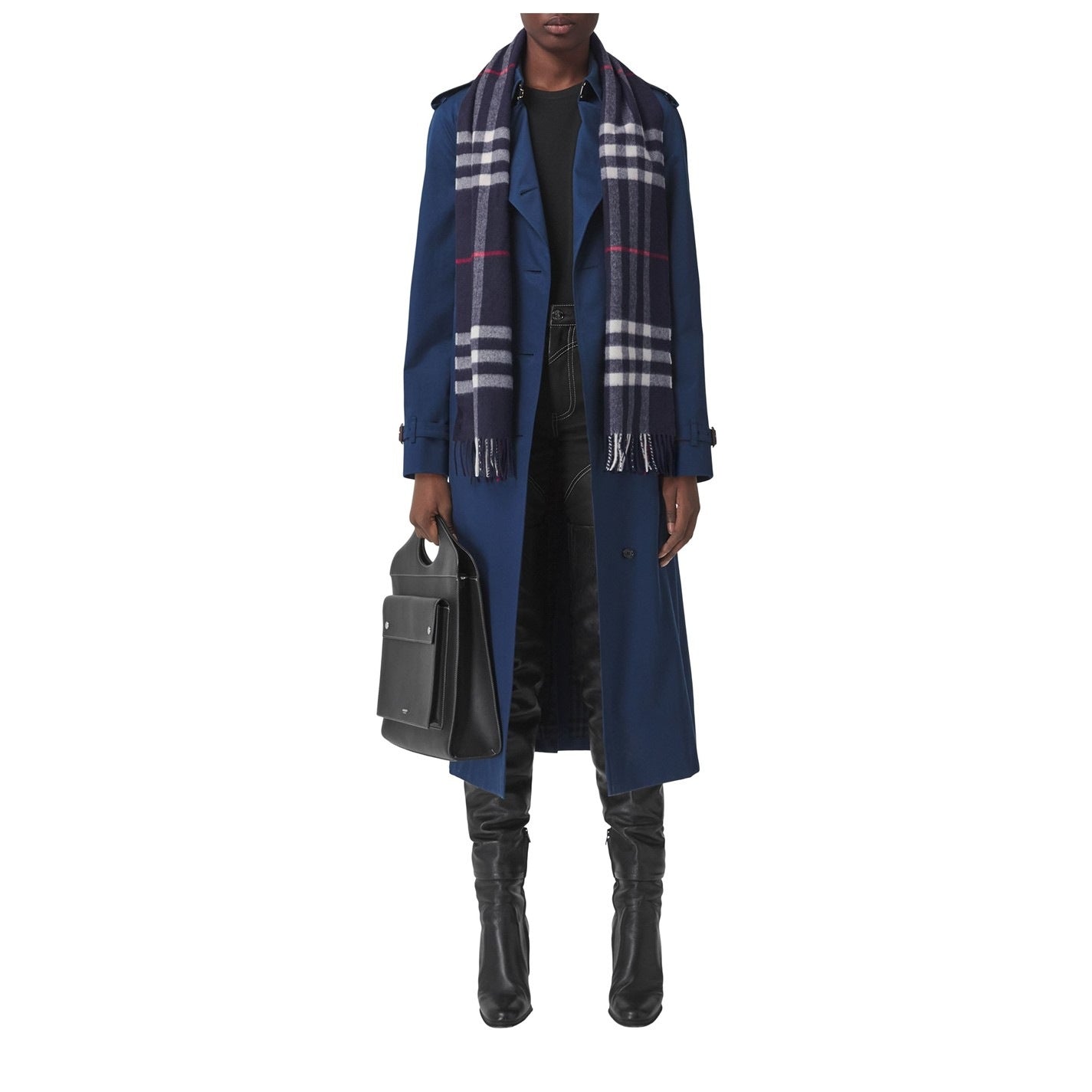 Burberry Giant Icon Check Cashmere Scarf