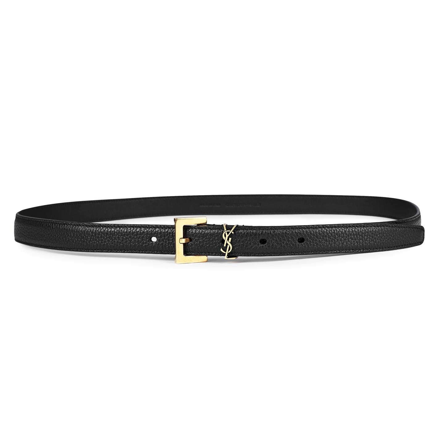 Saint Laurent Thin Monogram Belt