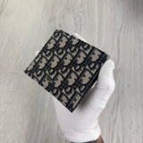 Dior Men’s Jacquard Oblique Bifold Wallet