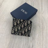 Dior Men’s Jacquard Oblique Bifold Wallet
