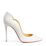 Christian Louboutin Women’s White Kate 120 Patent Leather Pumps