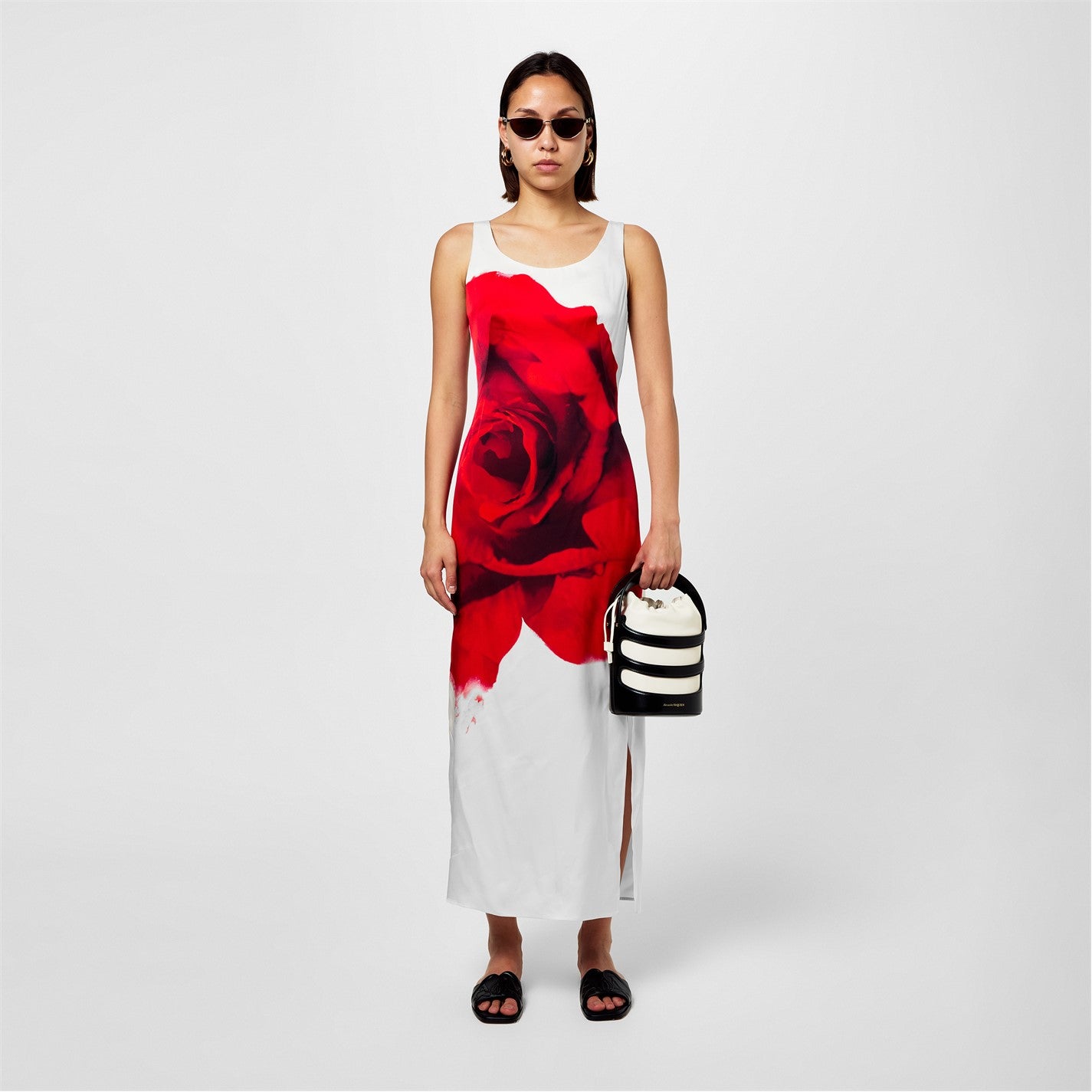 Alexander McQueen Bleeding Rose Pencil Dress