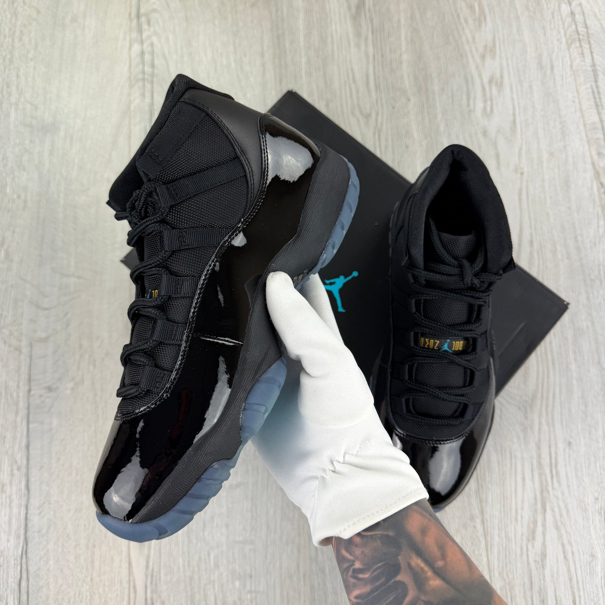 Jordan 11 Retro Black / Gamma Blue Trainers - Uk 9 - Morely TrendsJordan Type here:)