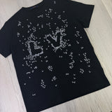 Louis Vuitton Men’s LV Spread Embroidery Black T-Shirt - Small