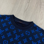 Louis Vuitton Men’s Blue Monogram Jacquard Crewneck Jumper - Small - Morely TrendsLouis Vuitton Type here:)
