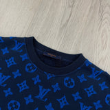 Louis Vuitton Men’s Blue Monogram Jacquard Crewneck Jumper - Small - Morely TrendsLouis Vuitton Type here:)