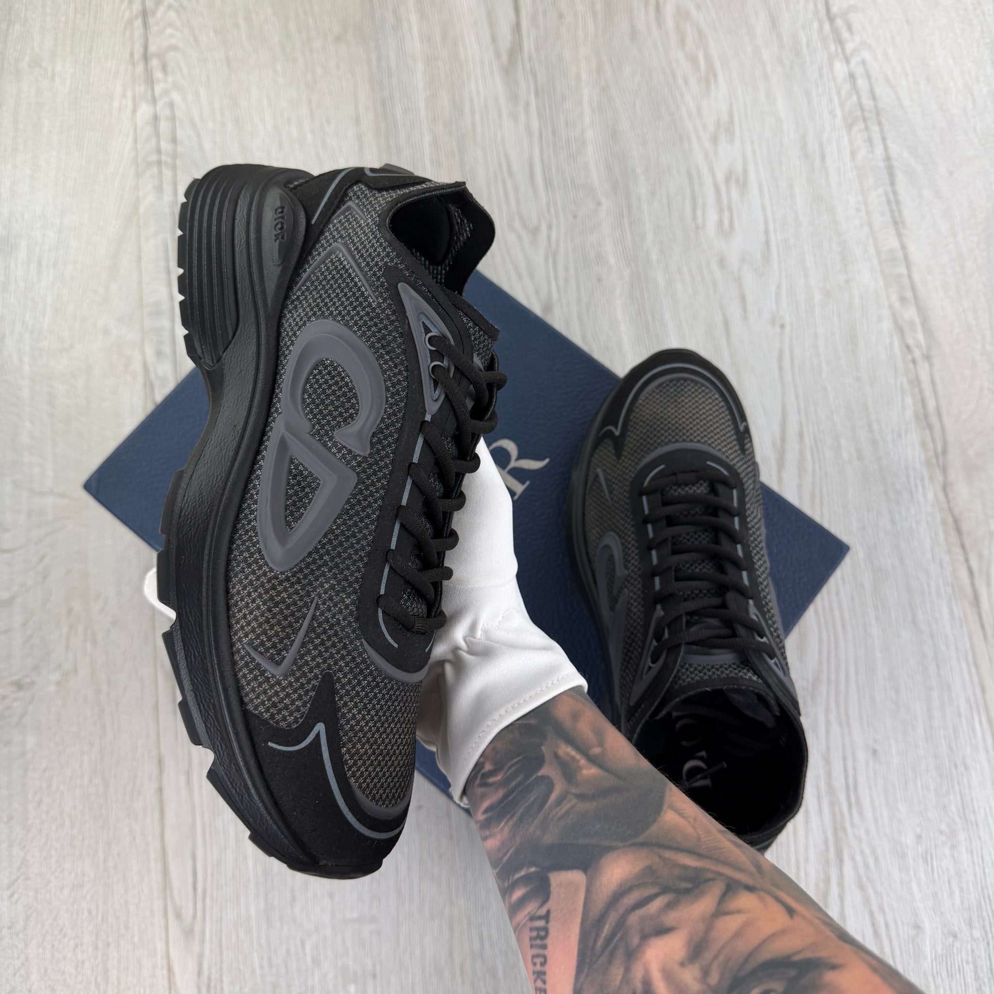 Dior B30 Countdown Tech Black Trainers - 42 (Fit Uk 8) - Morely TrendsDior Type here:)
