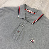 Moncler Men’s Grey Polo Shirt - Large Slim