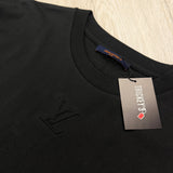 Louis Vuitton Men's Black Embossed T-shirt