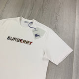 Burberry Men’s White T-shirt & Shorts Set