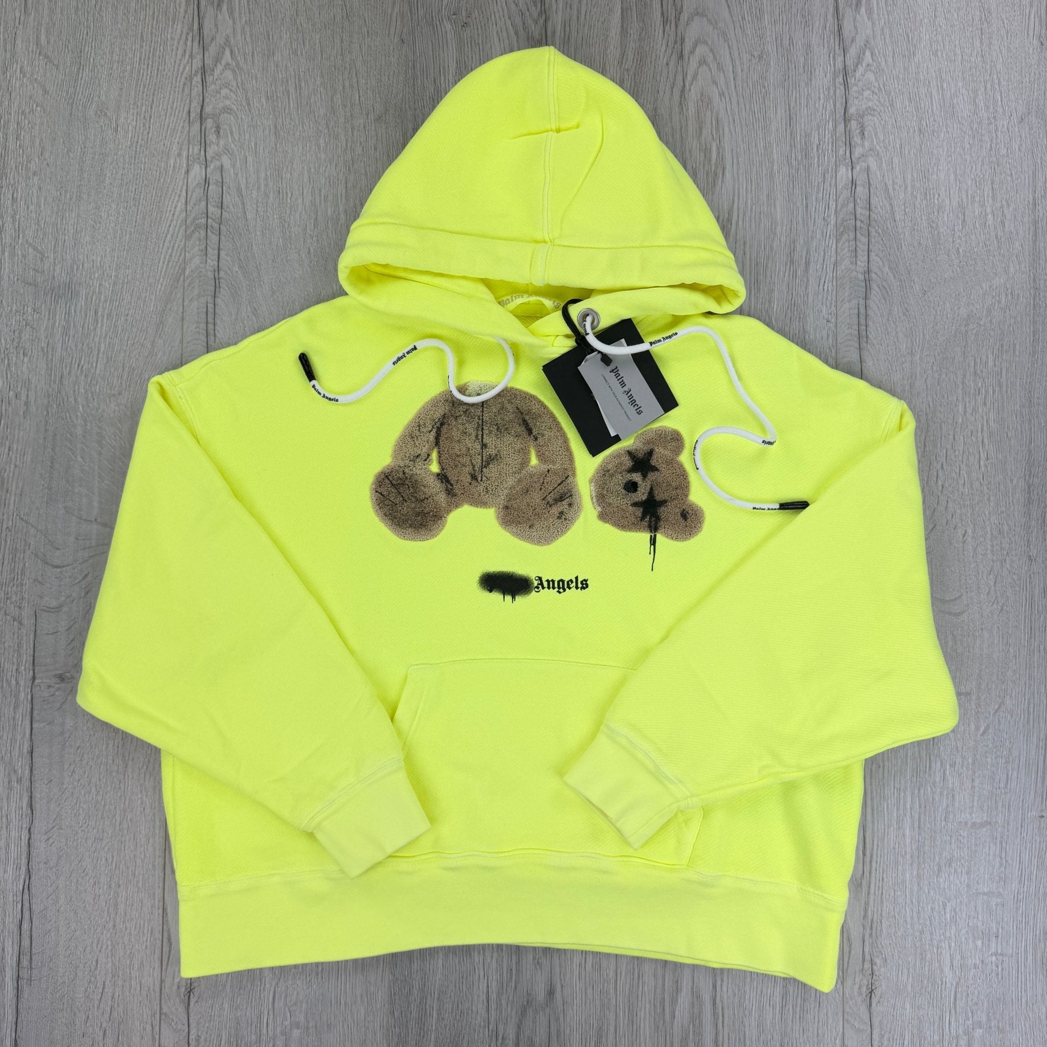 Palm Angels Kill The Bear Neon Yellow Hoodie - Morely TrendsPalm Angels Type here:)