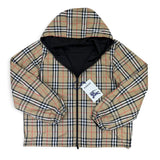 Burberry Men’s Vintage Check Reversible Windbreaker Jacket - Large