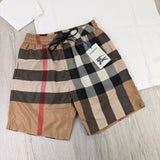 Burberry Men’s White T-shirt & Shorts Set