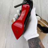 Christian Louboutin Women’s Black Kate 120 Patent Leather Pumps