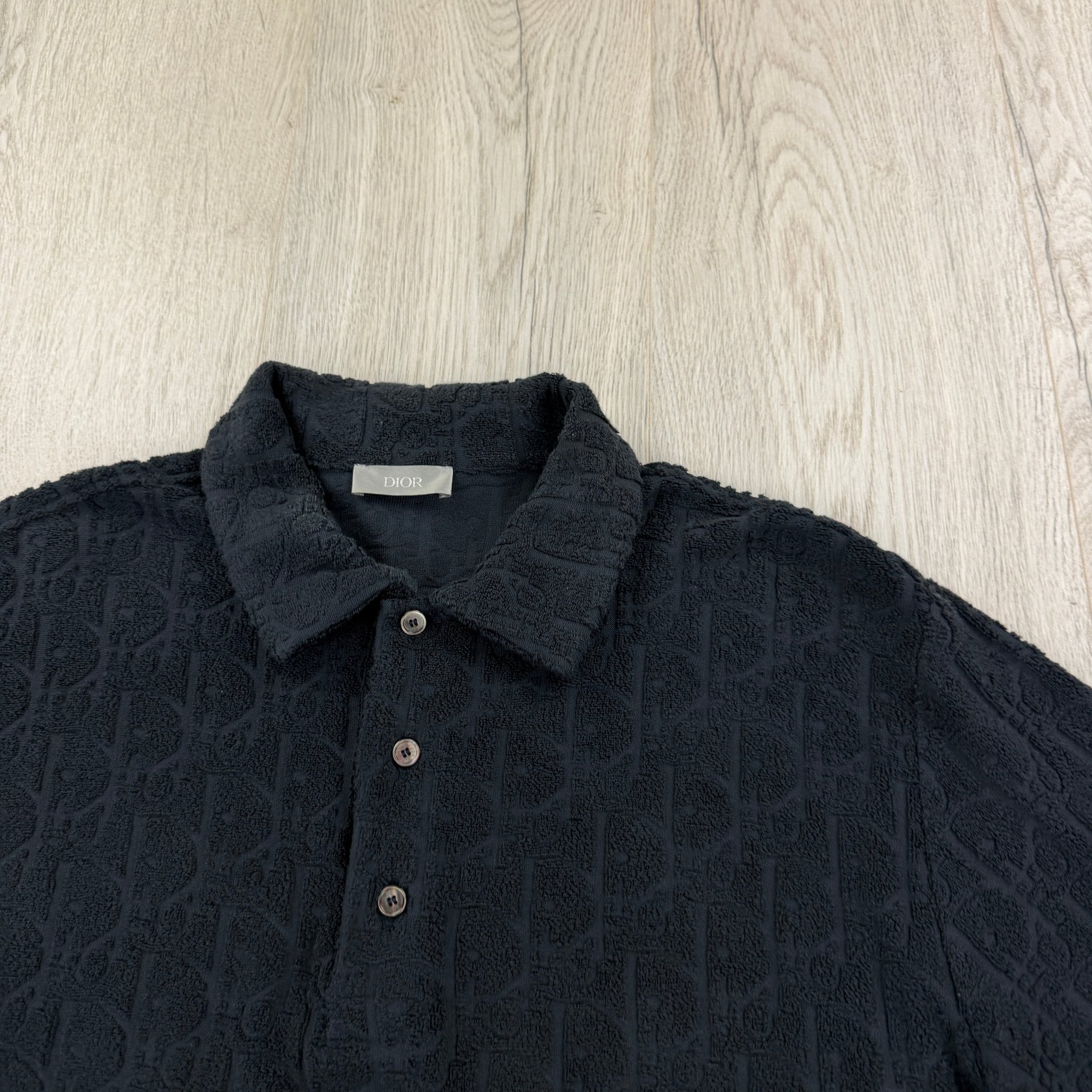 Dior Men’s Navy Oblique Towel Polo Shirt - Small (Fit Medium) - Morely TrendsDior Type here:)