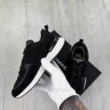 Chanel Men’s Black Low Suede Runners - Uk 7