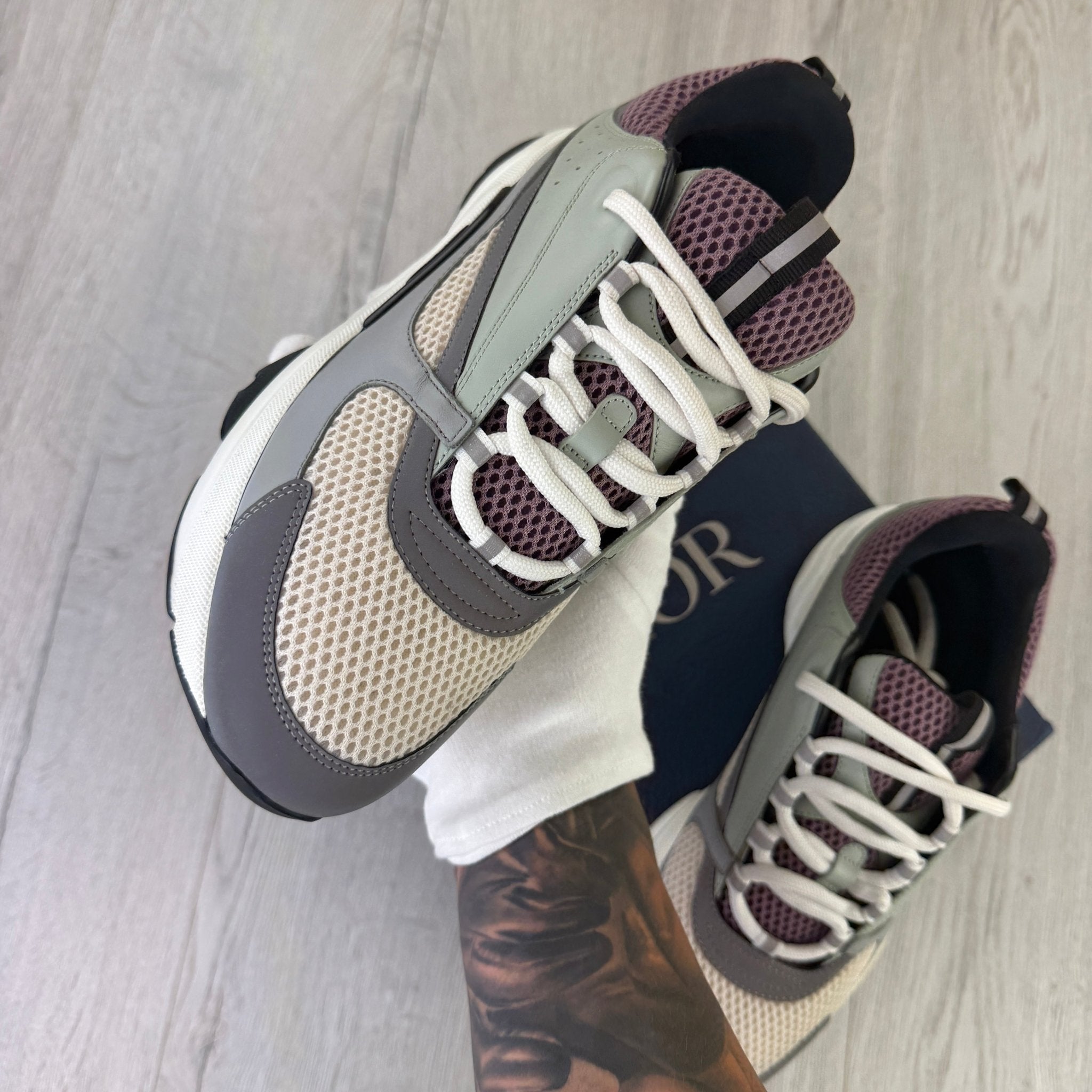 Dior B22 Men’s Lavender & Grey Trainers - 43 (Fit Uk 8.5) - Morely TrendsDior Type here:)