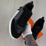 Hermes Men’s Black & White Bouncing Sneakers - 46 (Fit 11.5/12)