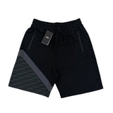 Fendi Men’s Black FF Cotton Diagonal Monogram Shorts - L/XL