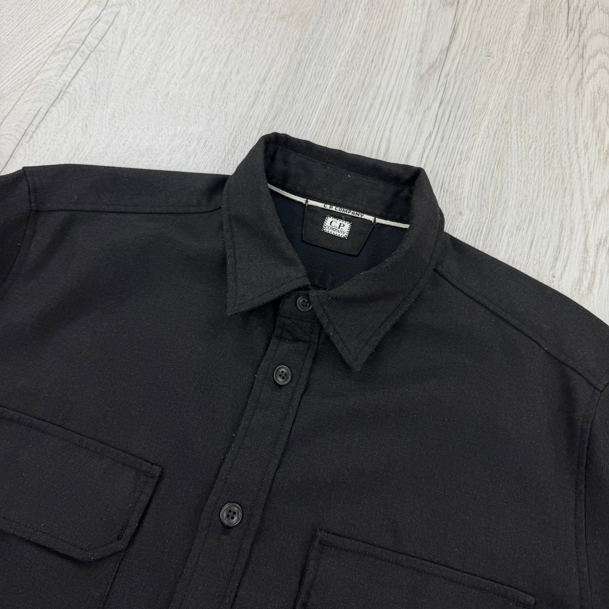 Cp Company Black Button-up Overshirt - Large - Morely TrendsCP Company Type here:)