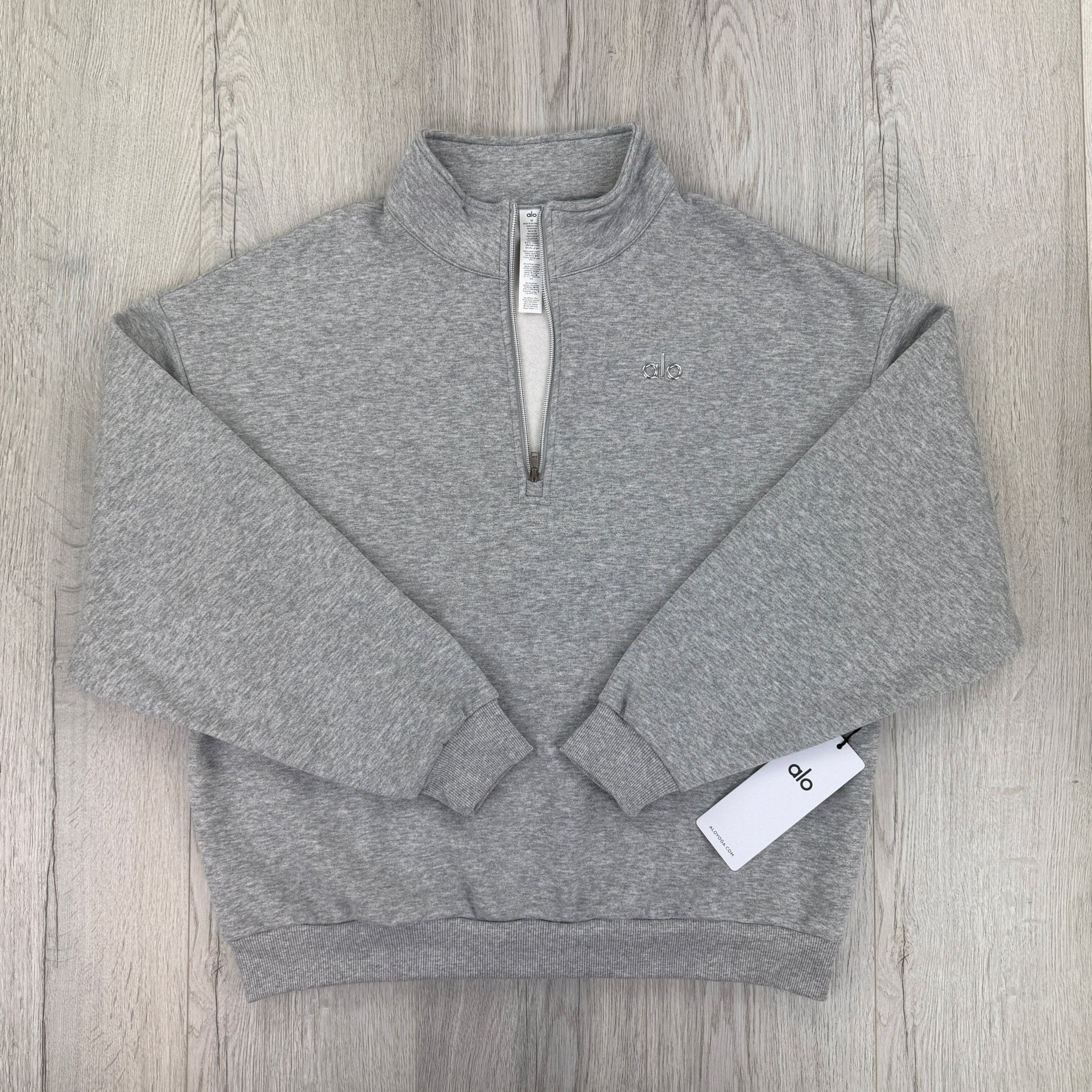 Alo Men’s Grey 1/4 Zip Fleece - Morely TrendsAlo Type here:)