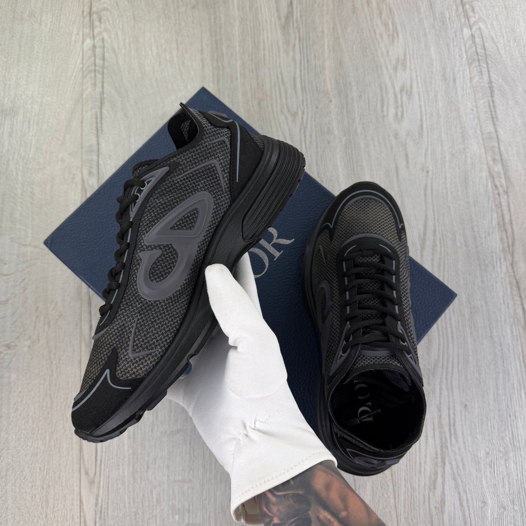 Dior B30 Countdown Tech Black Trainers - 42 (Fit Uk 8) - Morely TrendsDior Type here:)