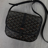 Goyard Goyardine Belvedere II Black PM Messenger Bag