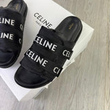 Celine Men’s Black Logo Sandals - Uk 11 - Morely TrendsCeline Type here:)