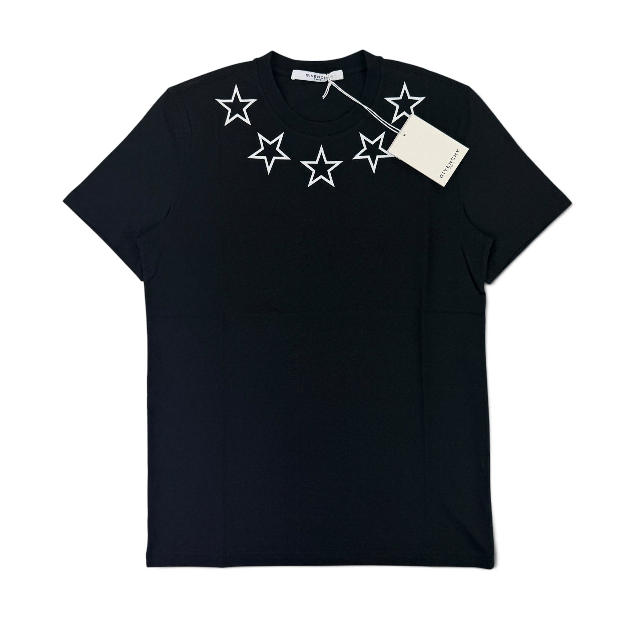 Givenchy Men’s Black Star Collar Slim T-shirt - Morely TrendsGivenchy Type here:)