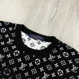 Louis Vuitton Men’s Black Gradient Crewneck Jumper - XL
