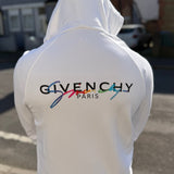 Givenchy Men’s White Zip Up Hoodie - Large - Morely TrendsGivenchy Type here:)