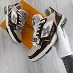 Louis Vuitton Men’s Moka Brown Monogram Flower Trainers - Uk 8 (Fit 8.5/9) - Morely TrendsLouis Vuitton Type here:)