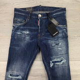 Dsquared2 Men’s Blue Distressed Jeans - 44 (Uk 28)