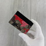 Gucci GG Pink/Red Camo Canvas Card Holder - Morely TrendsGucci Type here:)