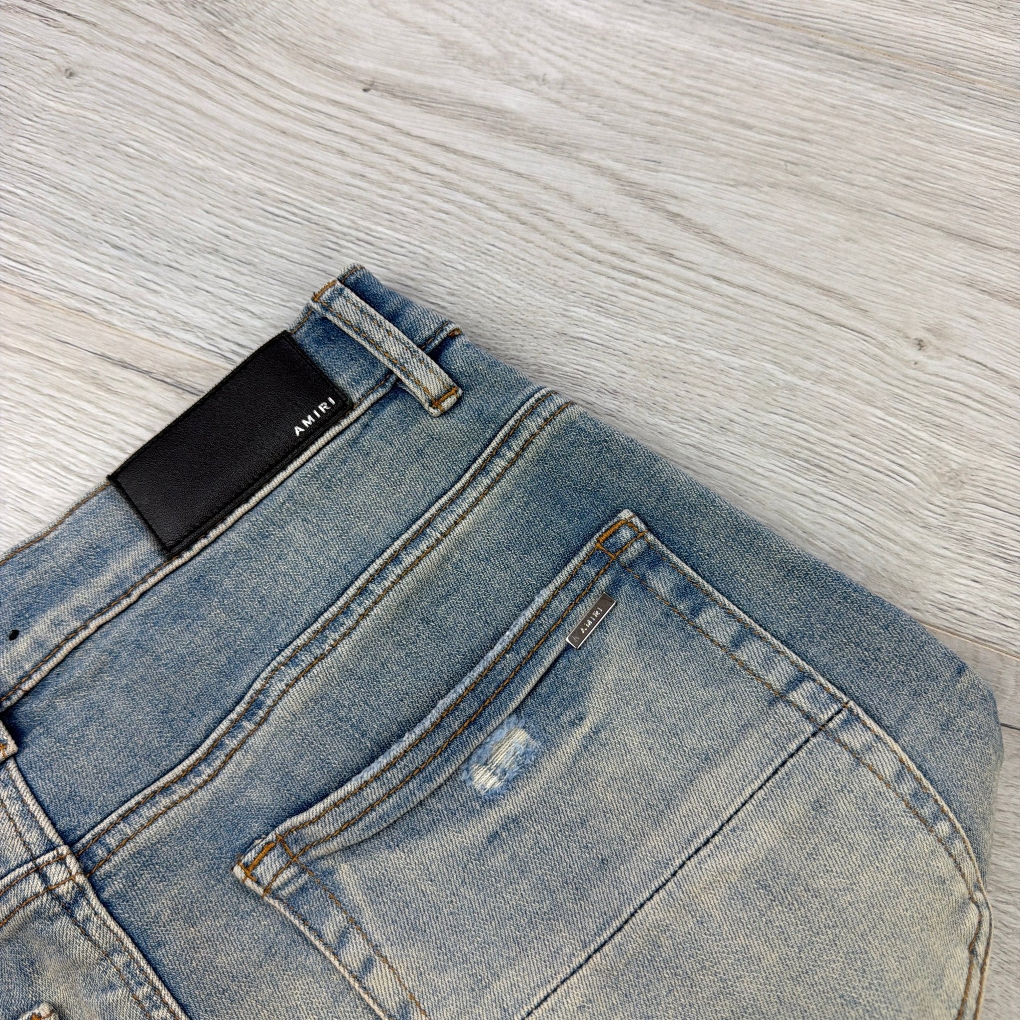 Amiri Men’s Blue MX1 Distressed Ripped Jeans - Uk 30 - Morely TrendsAmiri Type here:)