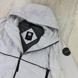 Canada Goose Men’s Light Grey Black Badge Windbreaker Jacket - XL - Morely TrendsCanada goose Type here:)