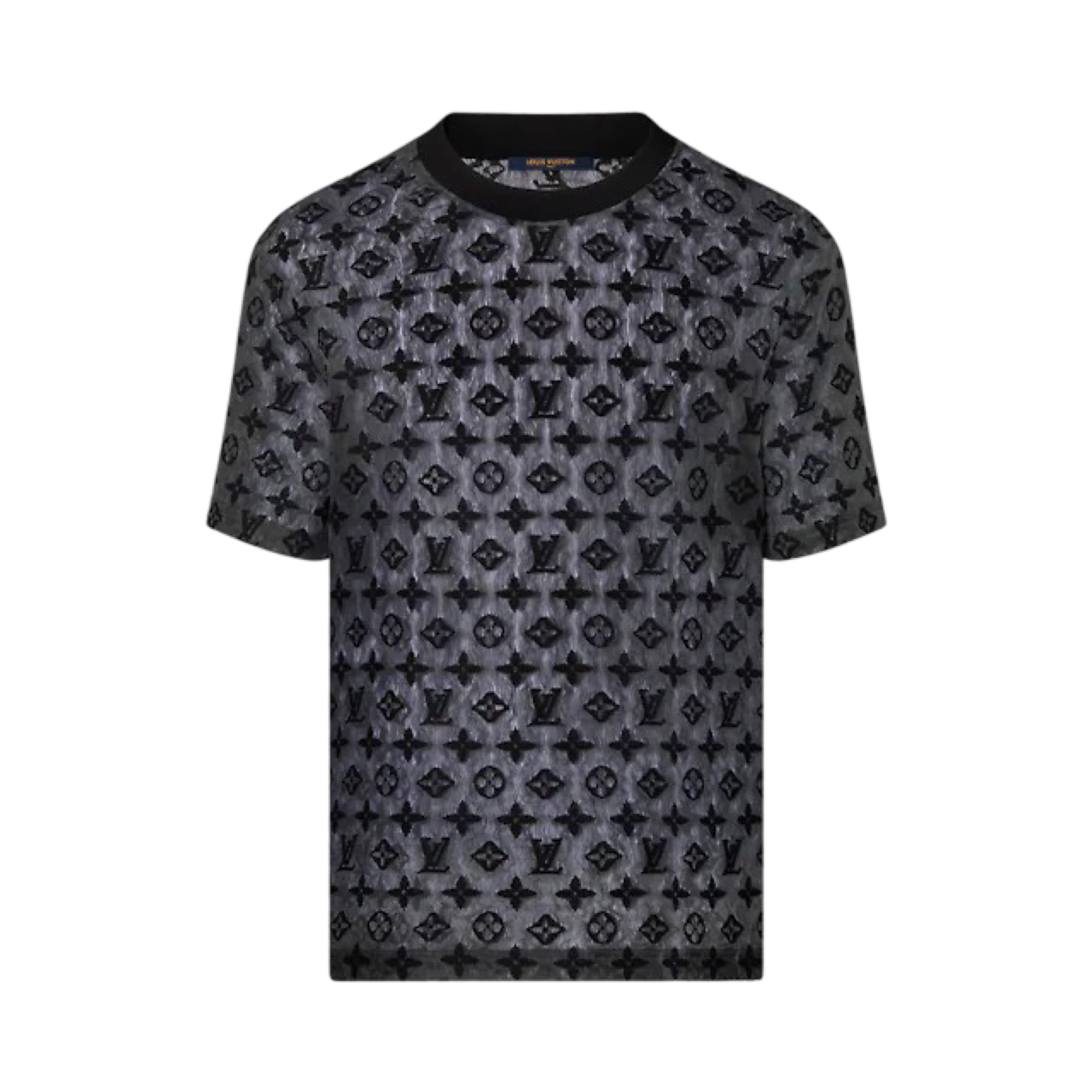 Louis Vuitton Black/Grey Monogram T-Shirt