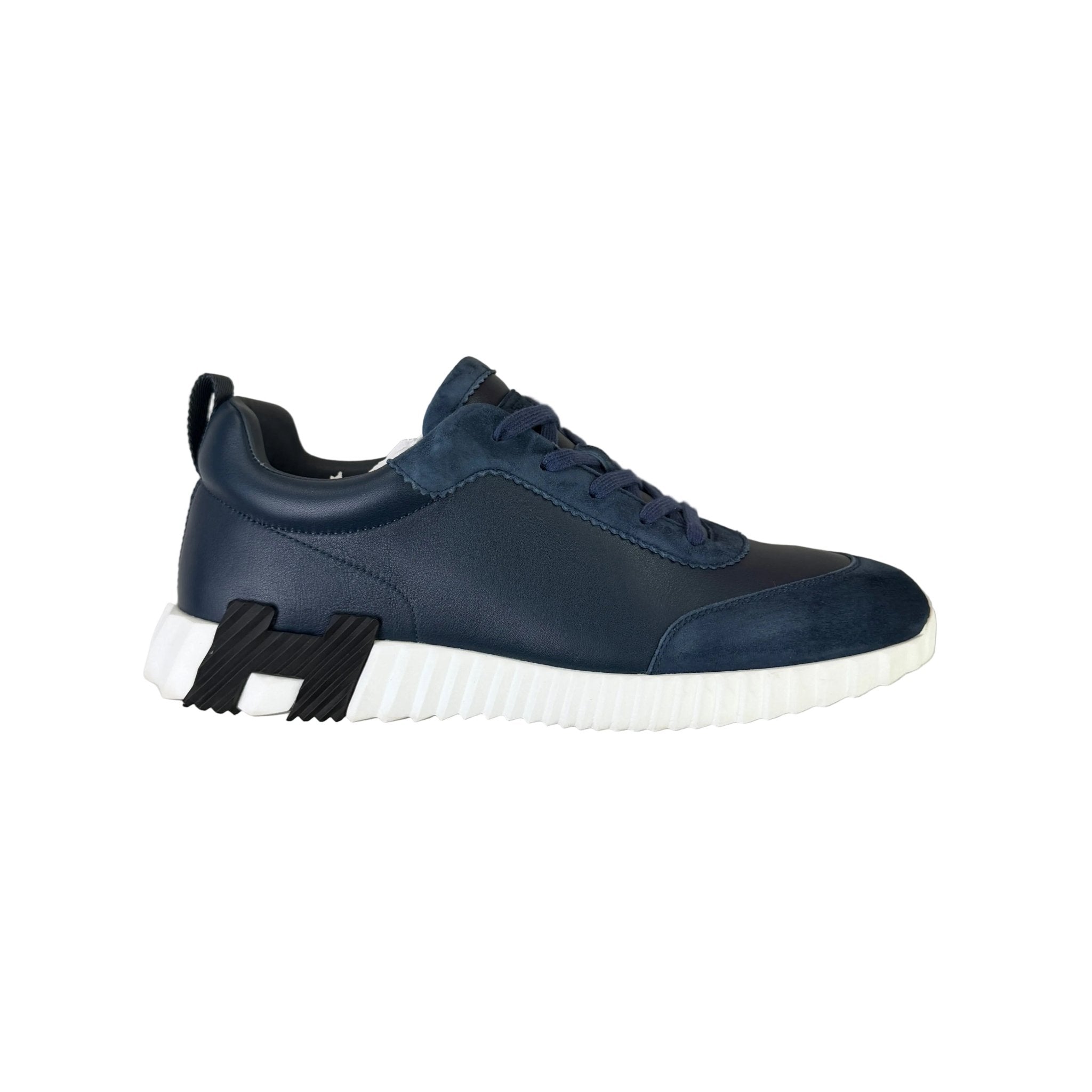 Hermes Men’s Navy Leather Bouncing Sneakers - Uk 11 - Morely TrendsHermes Type here:)