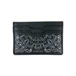 Amiri Black & Bandana Embroidered Leather Cardholder - Morely TrendsAmiri Type here:)