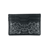Amiri Black & Bandana Embroidered Leather Cardholder - Morely TrendsAmiri Type here:)