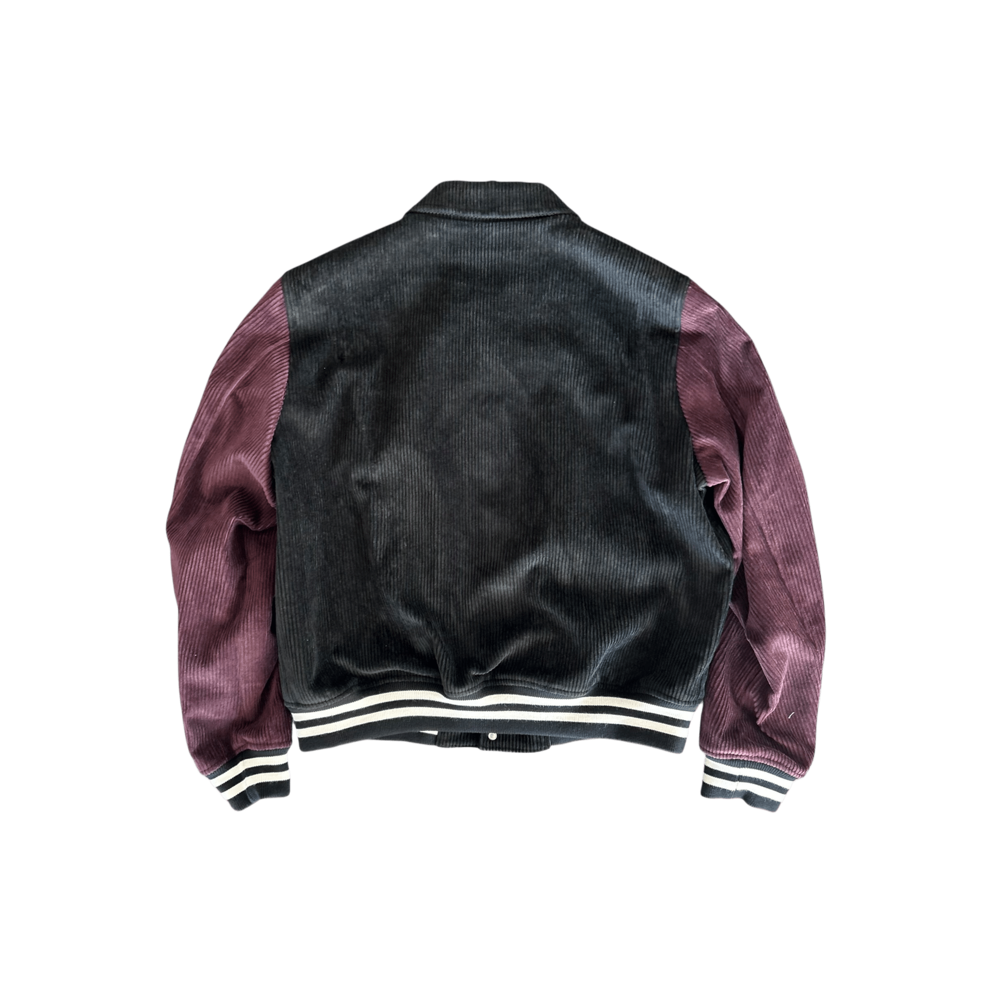 Amiri Black & Burgundy Corduroy Bones Teddy Jacket - Morely TrendsAmiri Type here:)