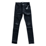 Amiri Black & Multicolor Paisley Patch MX1 Jeans - Morely TrendsAmiri Type here:)