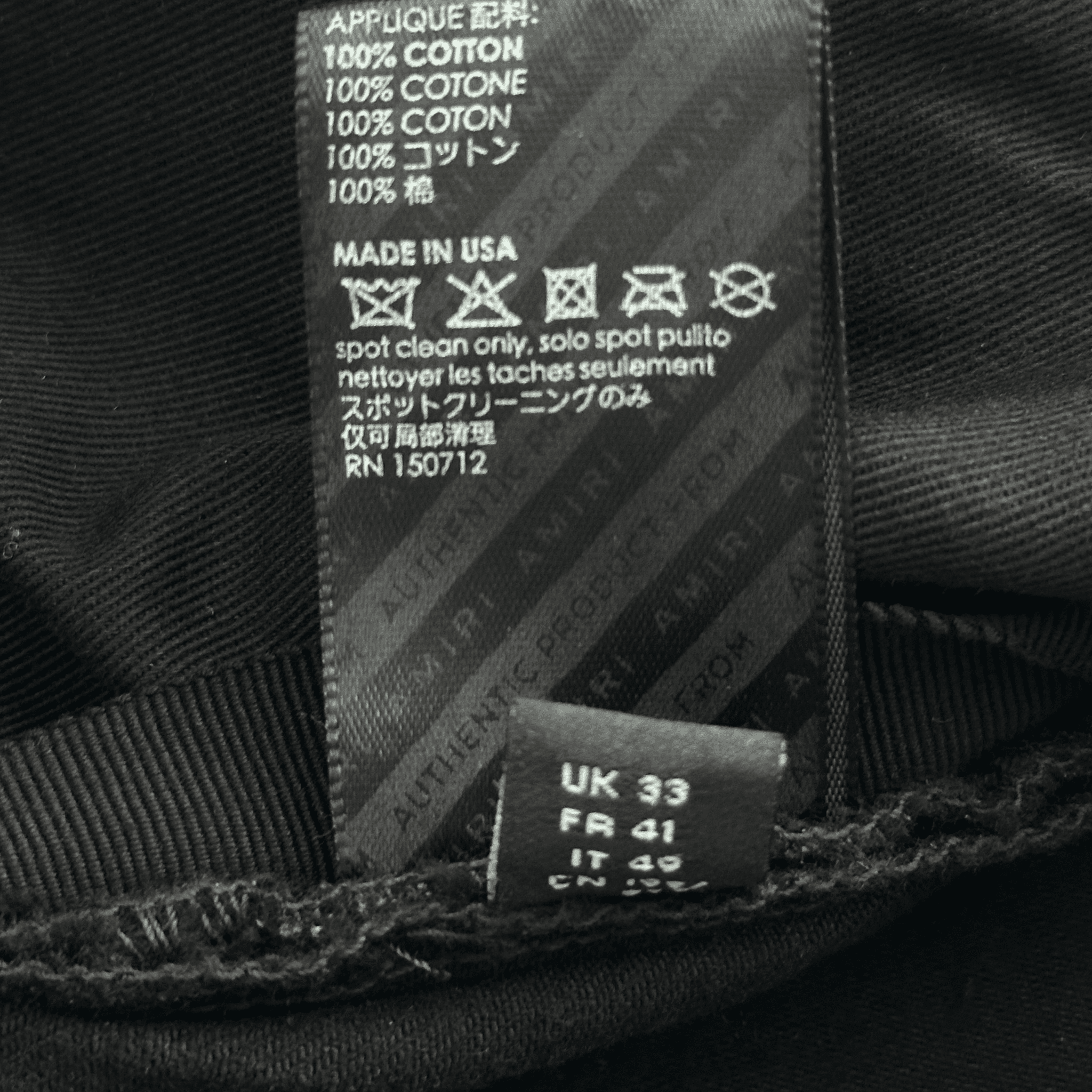 Amiri Black & Multicolor Paisley Patch MX1 Jeans - Morely TrendsAmiri Type here:)