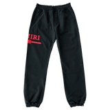 Amiri Black & Red MA Bar Logo Sweatpants - Morely TrendsAmiri Type here:)